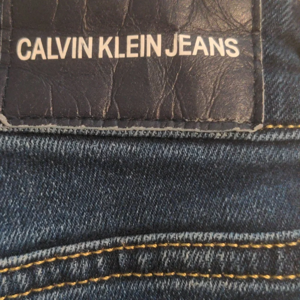 Calvin Klein Jeans Dark Blue Denim Jean Shorts - Picture 6 of 7
